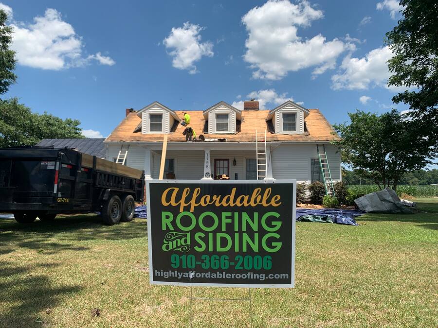 Completed roof replacement on ranch home β Eastern NC