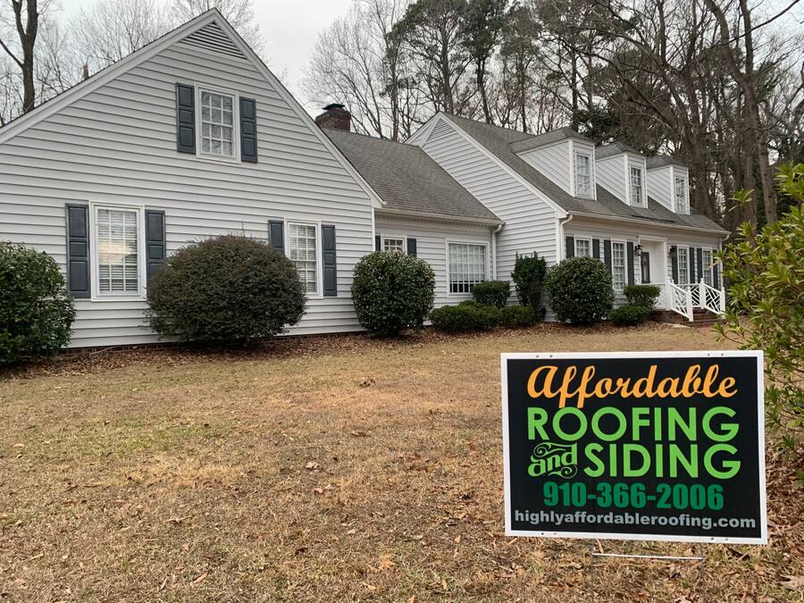 Ranch home with new brown architectural shingles β Eastern NC
